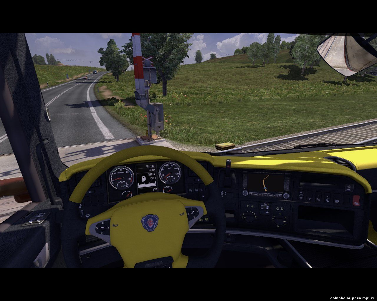 Интерьер салона SCANIA для Euro Truck Simulator 2