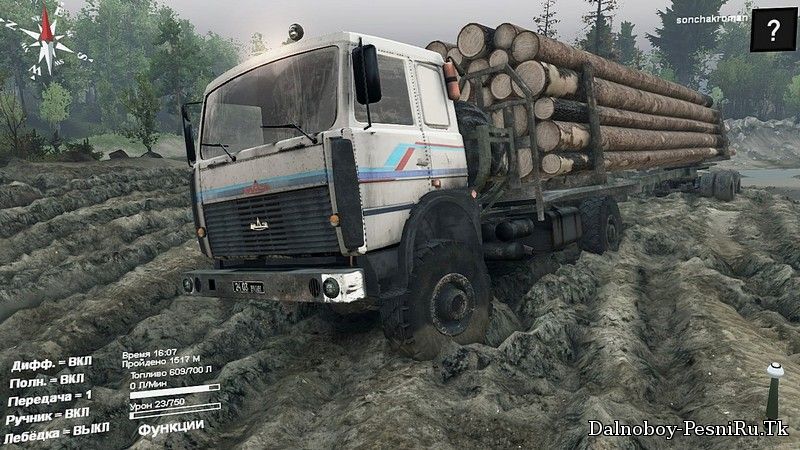 Маз-5316 для Spin Tires