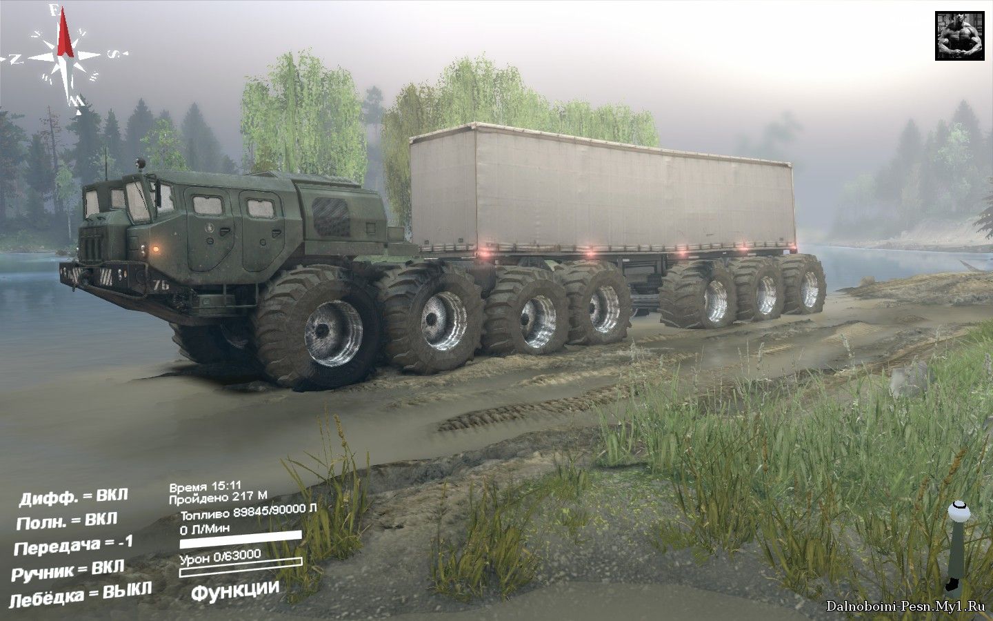 Модернизированый МАЗ-7310 для Spin Tires