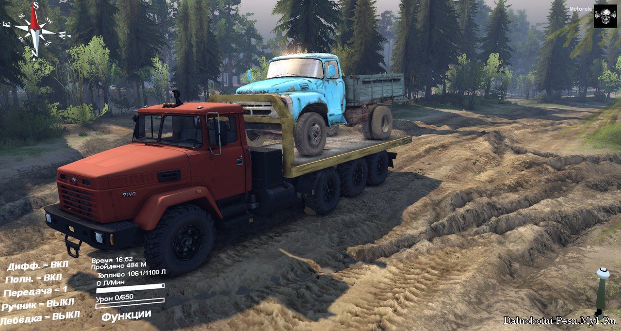 КРАЗ 7140 для Spin Tires