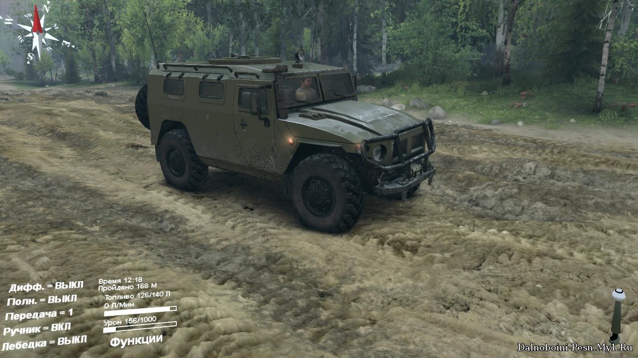 Газ Тигр для Spin Tires