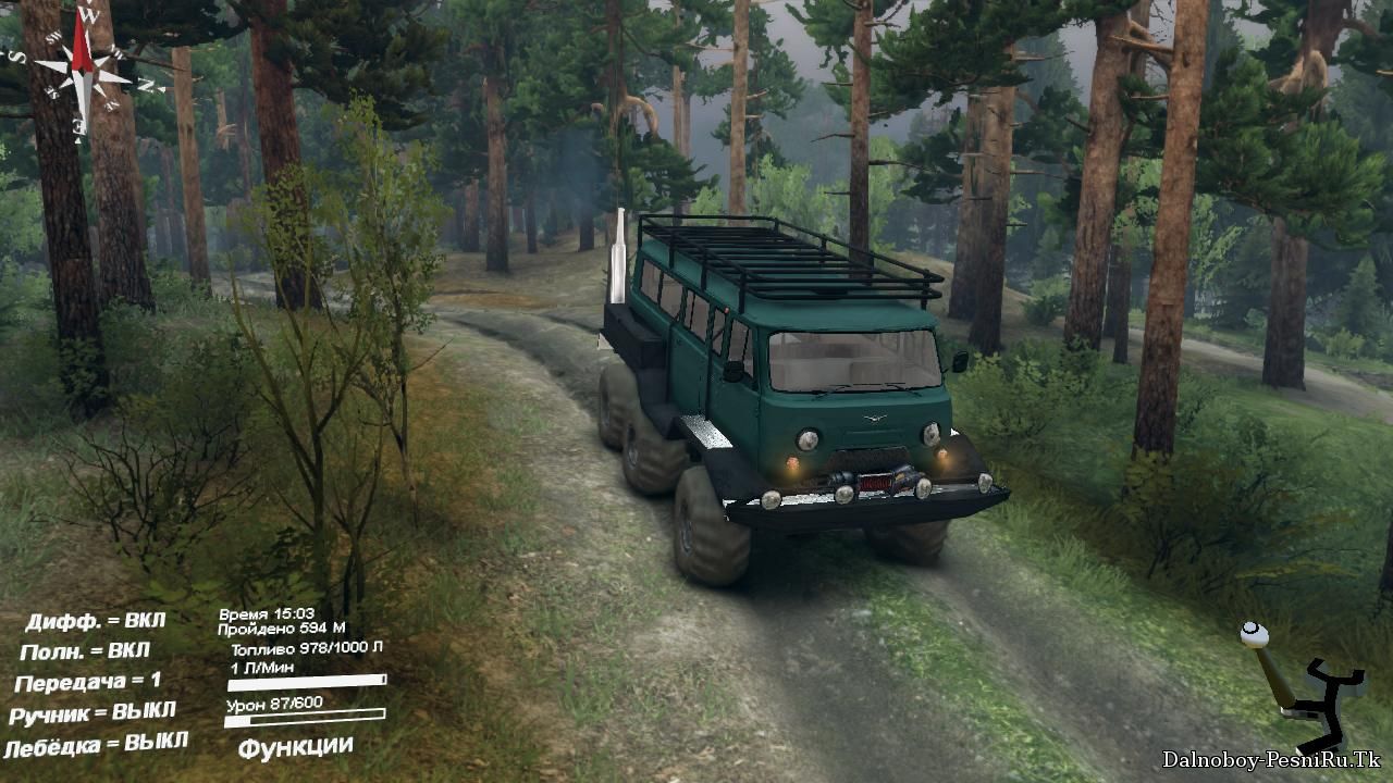 Уаз 6х6 для Spin Tires