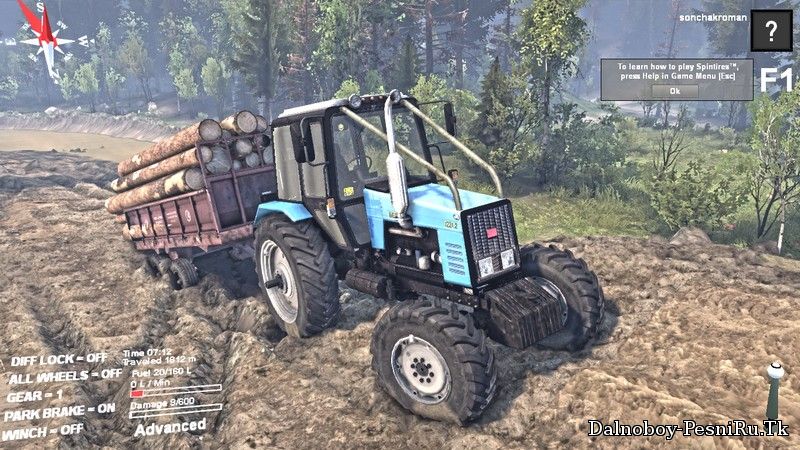 МТЗ-1221 v1.1 для Spin Tires