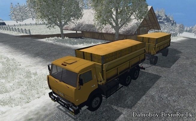 КАМАЗ-45143 и ГКБ 8527 для Farming Simulator